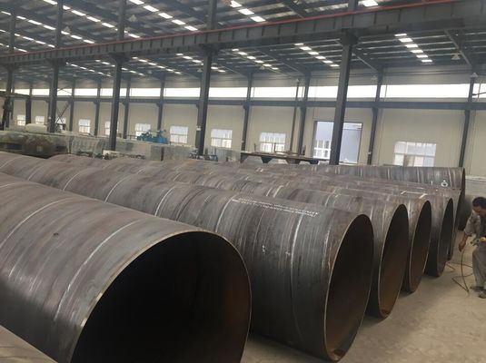 ISO9001 Spiral Welded Steel Tubes Untuk Transportasi Minyak / Gas