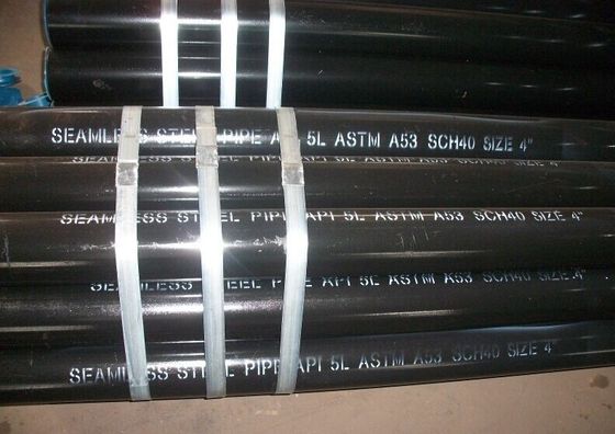 Panjang 5,8m/6m/11,8m/12m ASTM A106 pipa baja tanpa jahitan Disesuaikan