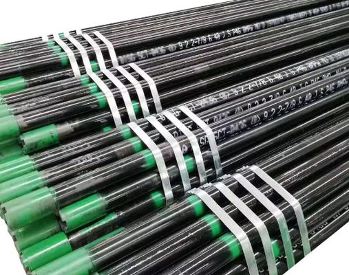 API 5CT J55 Oil Tubing Thread And Coupled Seamless Carbon Steel Tube Konstruksi Gedung Pipeline