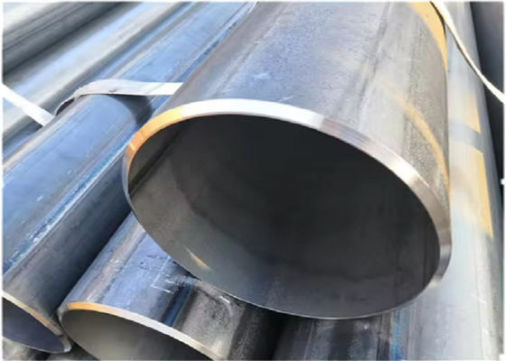 ERW Steel Pipe Beveled Ends 21.3mm-660mm Diameter 5.8m-12m Panjang ASTM A53