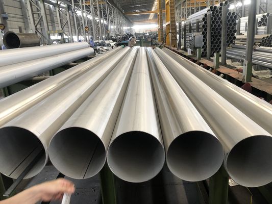 LSAW Panjang pipa stainless steel 11,8m ISO bersertifikat