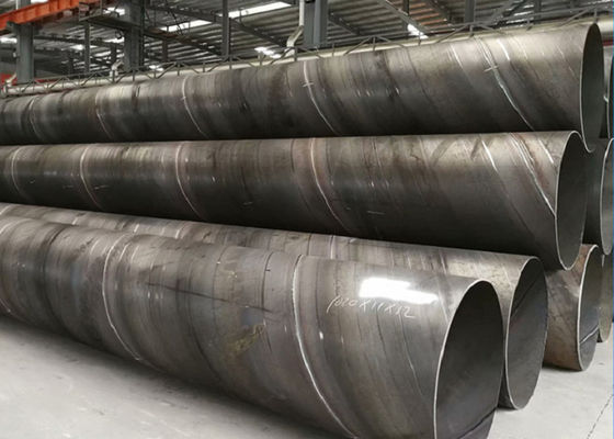 Kelas 10#20#45# SSAW Steel Pipe 219mm-3620mm OD Plain Ends SGS BV TUV Diinspeksi