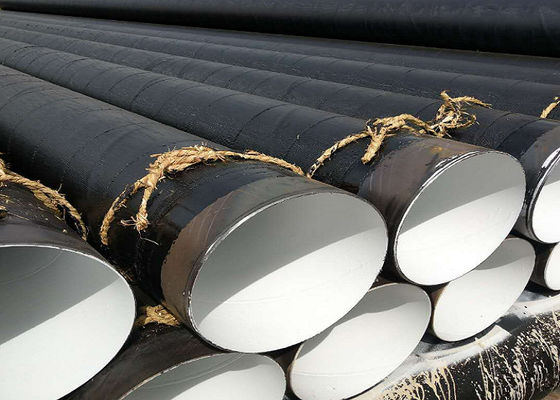 Kekuatan Minyak Konstruksi SSAW Steel Pipe Range Wide 5-25mm Plain End / Bevel End
