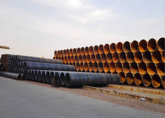 2540mm SSAW Steel Pipe dengan ujung rata Non sekunder 25.4mm Tembok