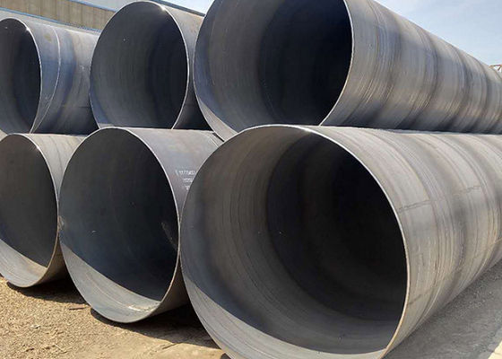 2540mm SSAW Steel Pipe dengan ujung rata Non sekunder 25.4mm Tembok