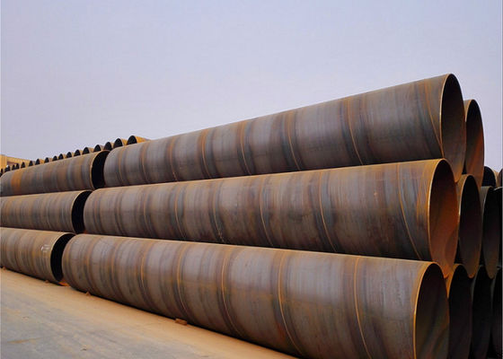 219mm-3620mm Mill Test Certificate Grade 10 20 45 SSAW Pipa Las Untuk Konstruksi