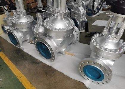 Klep baja suhu rendah 150lb-1500lb Single/Double Wedge Manual dioperasikan