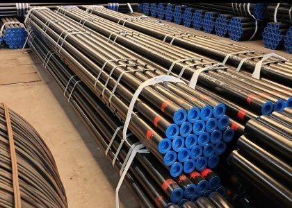 Jalur Pipa Minyak Pipa Baja Seamless Hot Rolled API 5L Standar ASTM A106 A53