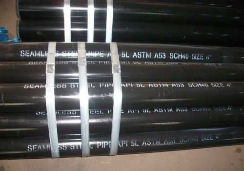 ASTM A53 Kelas B ERW Pipa Baja Dengan Lukisan Hitam