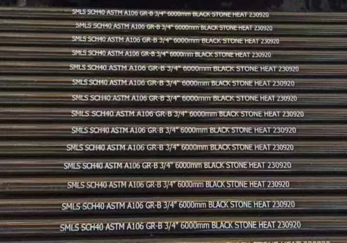 ASTM A106 Pipe Carbon Steel Steel Tube dengan Anti Rust Oil dan Toleransi ±5%