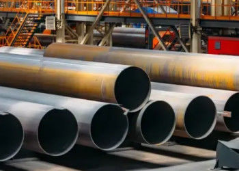 Industri Minyak dan Gas ERW Pipa Baja dengan Ujung Langsing / Beveled / Threaded Panjang 5,8m-12m