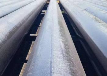 Bulat LSAW Steel Pipe FBE 3PE 3PP untuk proyek pipa industri dan struktur