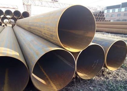 ASTM A252 Pengelasan Pipa Panjang Transmisi Minyak Dan Gas LSAW Pipa Baja