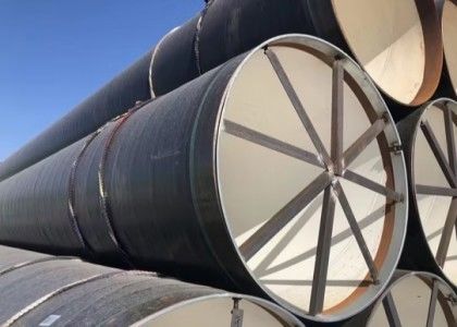 Q235 SSAW Steel Pipe 3PE Coated untuk proyek konstruksi minyak