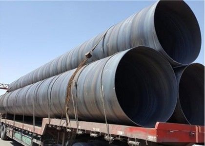 Berkualitas baja yang digulung dingin SSAW Pipa baja Q235 Q345 Ss400 Kekerasan yang kuat