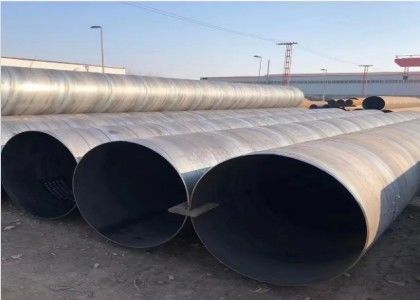 Berkualitas baja yang digulung dingin SSAW Pipa baja Q235 Q345 Ss400 Kekerasan yang kuat