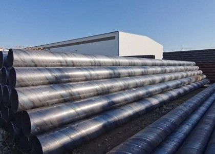 Spiral Las Pipa Baja Diameter Besar Air Gas Minyak 12m Panjang ASTM Sertifikasi