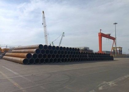 Spiral Las Pipa Baja Diameter Besar Air Gas Minyak 12m Panjang ASTM Sertifikasi