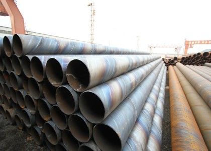 219.1mm sampai 2540mm Diameter Luar SSAW Steel Pipe Untuk Transportasi Air