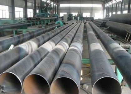 219.1mm sampai 2540mm Diameter Luar SSAW Steel Pipe Untuk Transportasi Air