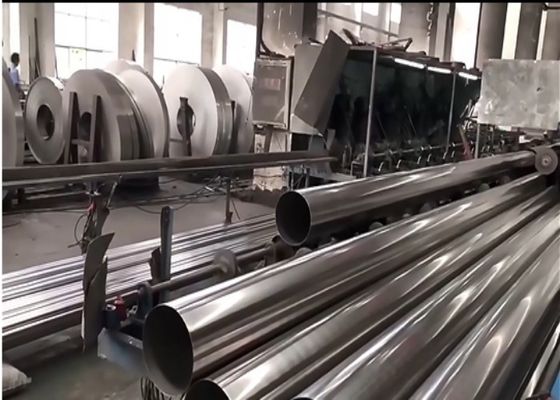 Panjang 6000mm/12000mm Baja tahan karat Produk tabung Teknik Gulung dingin Gulung panas
