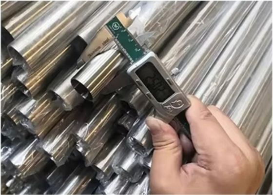 Panjang tabung pipa stainless steel 6-12M Bulat tipe BA permukaan akhir