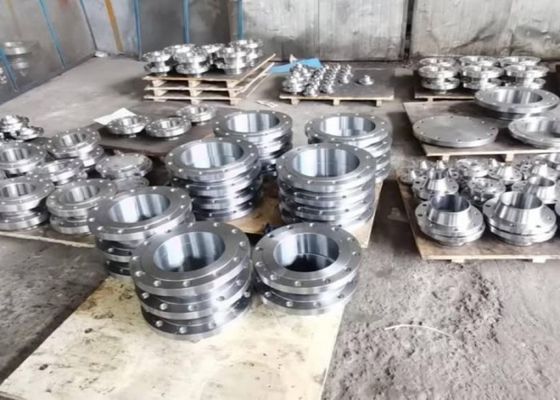 DIN Standard Steel Slip On Flange Dengan Koneksi Threaded Dan Ketahanan Tinggi