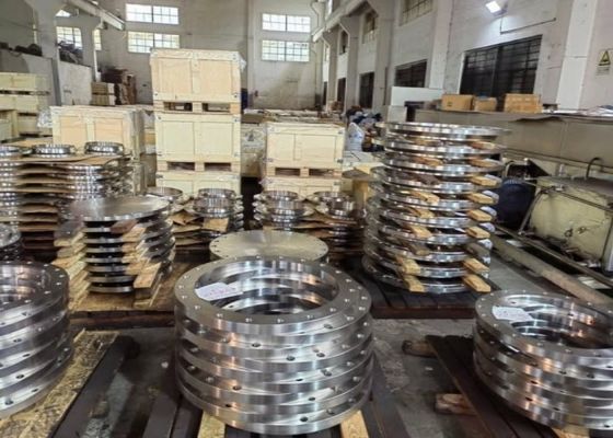 Slip-On Steel Blind Flange Permukaan Cat Hitam Untuk Flanges Keperluan Koneksi