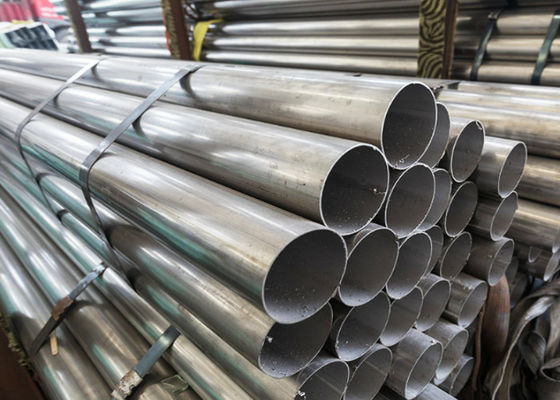 12M, 6m ERW Steel Pipe dengan Teknik Cold Rolled / Hot Rolled