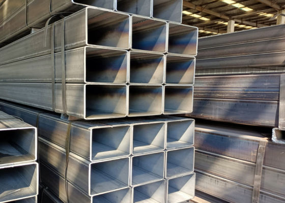 6.4M Panjang Galvanized Steel Welded Pipe Bare Surface Finish untuk Frekuensi Las