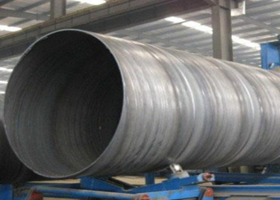 JIS Standard SSAW Steel Pipe 5mm-25.4mm Ketebalan dinding untuk minyak dan konstruksi