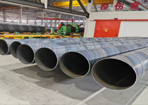 SSAW Steel Pipe 219.1-2540mm OD untuk Pengiriman Minyak Gas Air