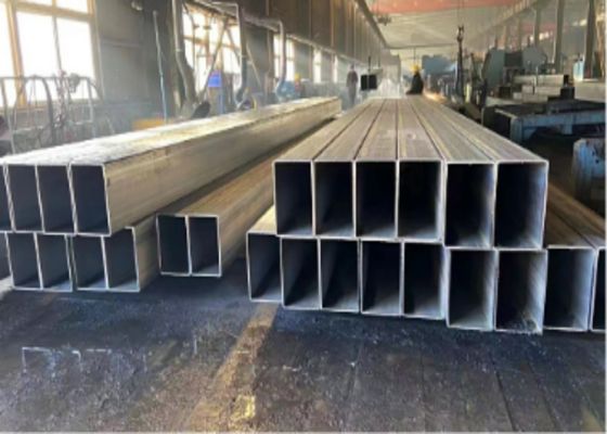 Besi S235JR Hollow Sections 15-1000mm OD Hitam Persegi Panjang