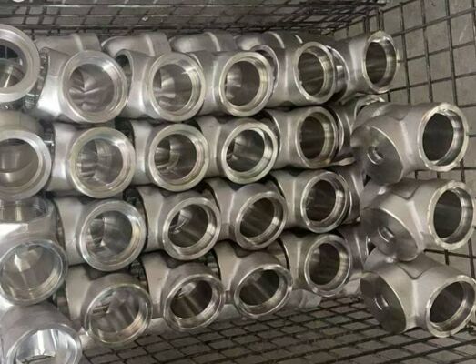 Fittings pipa baja tahan korosi tinggi dengan toleransi pemesinan presisi +/- 0.01mm dan dukungan OEM yang disesuaikan