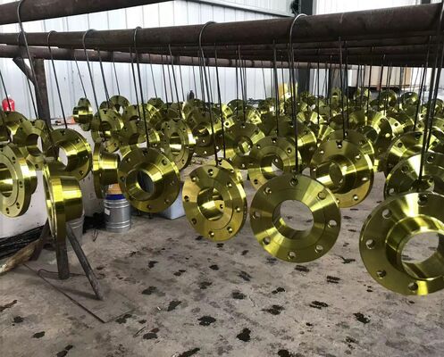 Cat Kuning Kelas 300 Flange Baja untuk Aplikasi Industri Tekanan Tinggi
