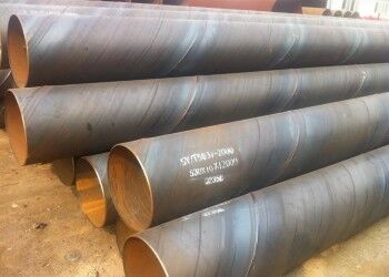 Pipa baja GB Standard SSAW dengan ketebalan dinding 5 mm hingga 25,4 mm dan diameter luar 219,1 mm hingga 2540 mm untuk konstruksi dan manufaktur